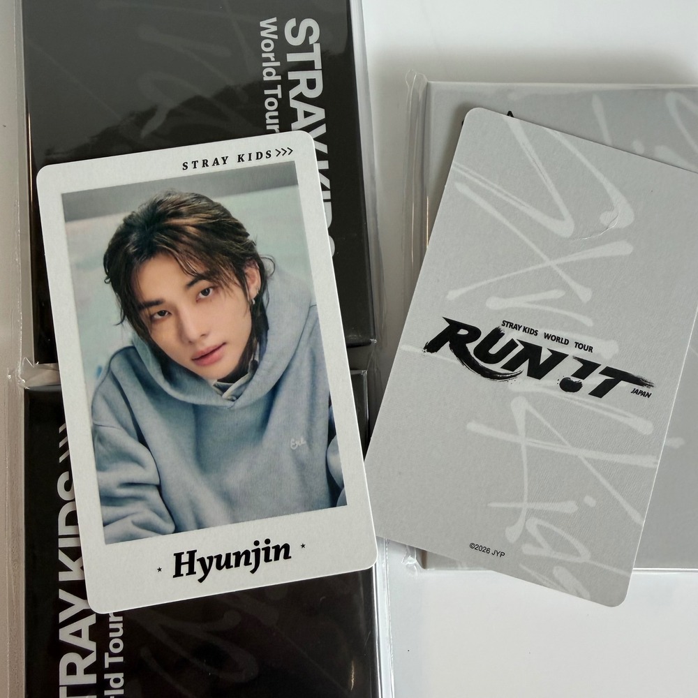 STRAY KIDS HYUNJIN Run It Japan World Tour Photo Card